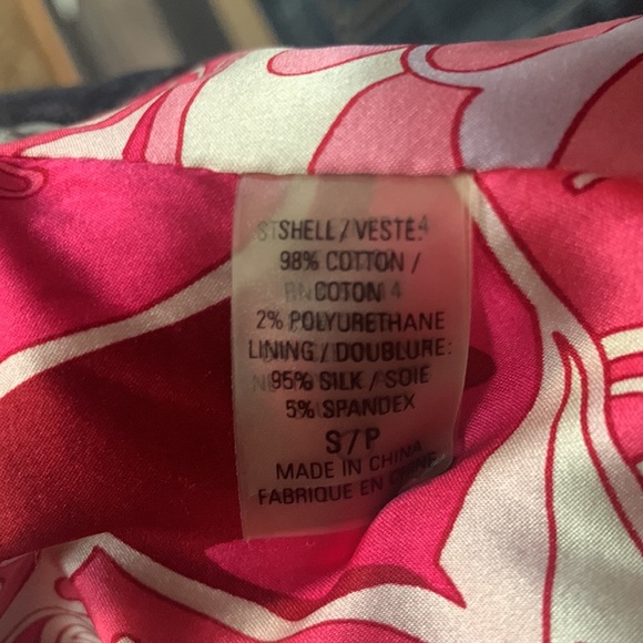 Elie Tahari silk lined denim jean jacket - Picture 5 of 6